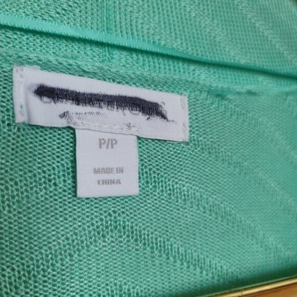 Charter Club Mint Knit Open Front Cardigan – Lightweight Soft Sweater - Picture 3 of 7